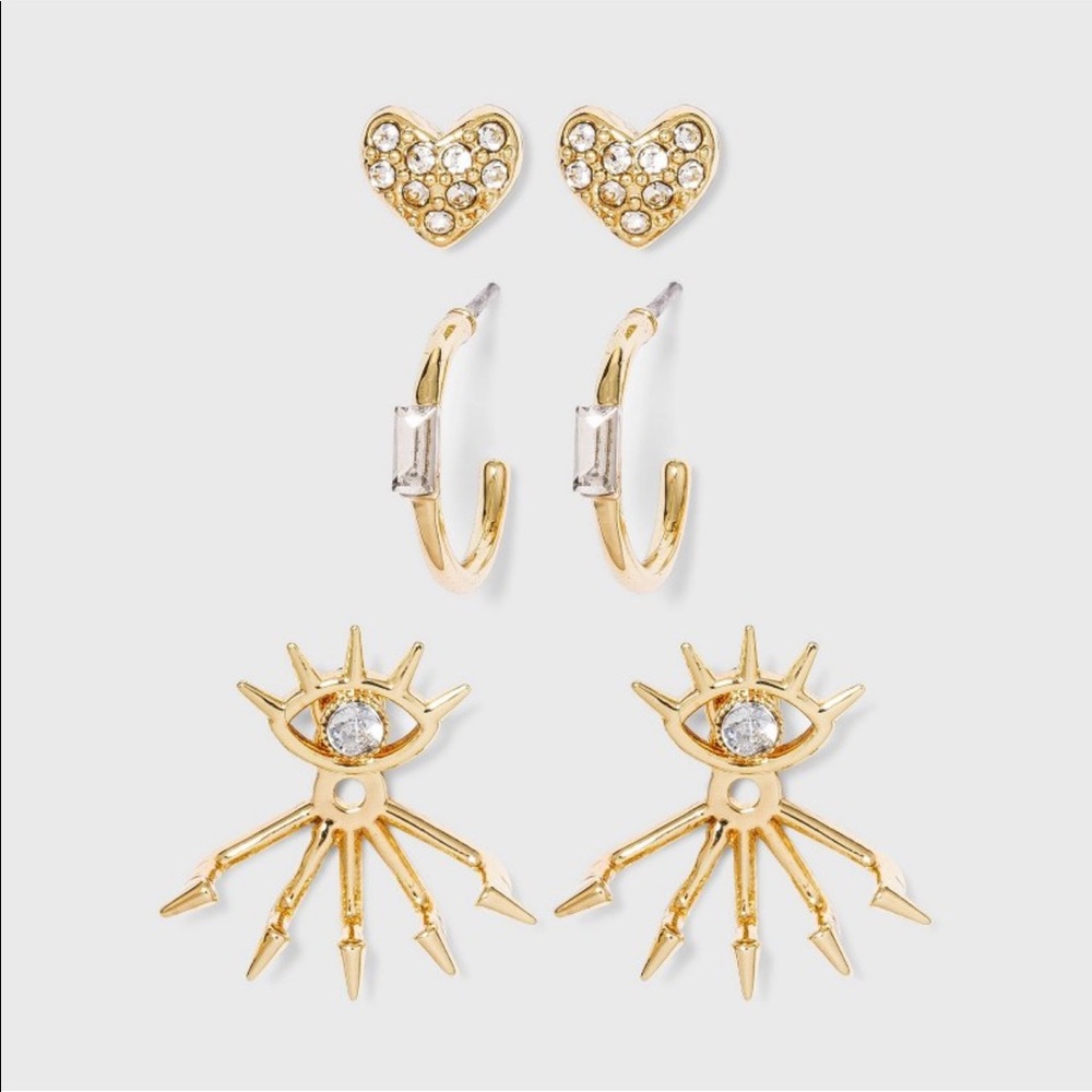 Sugarfix by Baublebar Earrings set of 3 pairs